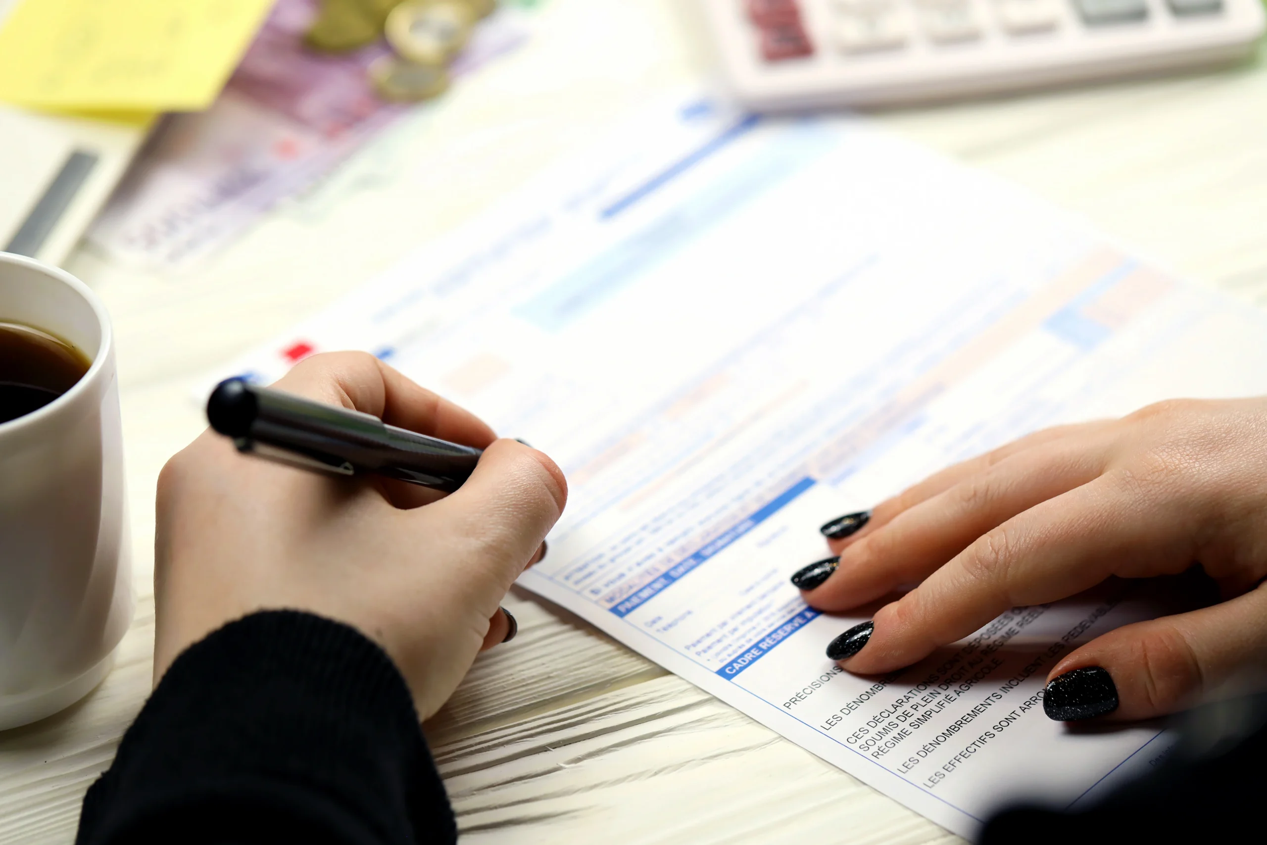 vecteezy kyiv ukraine october 31 2023 accountant fill french tax 43851944
