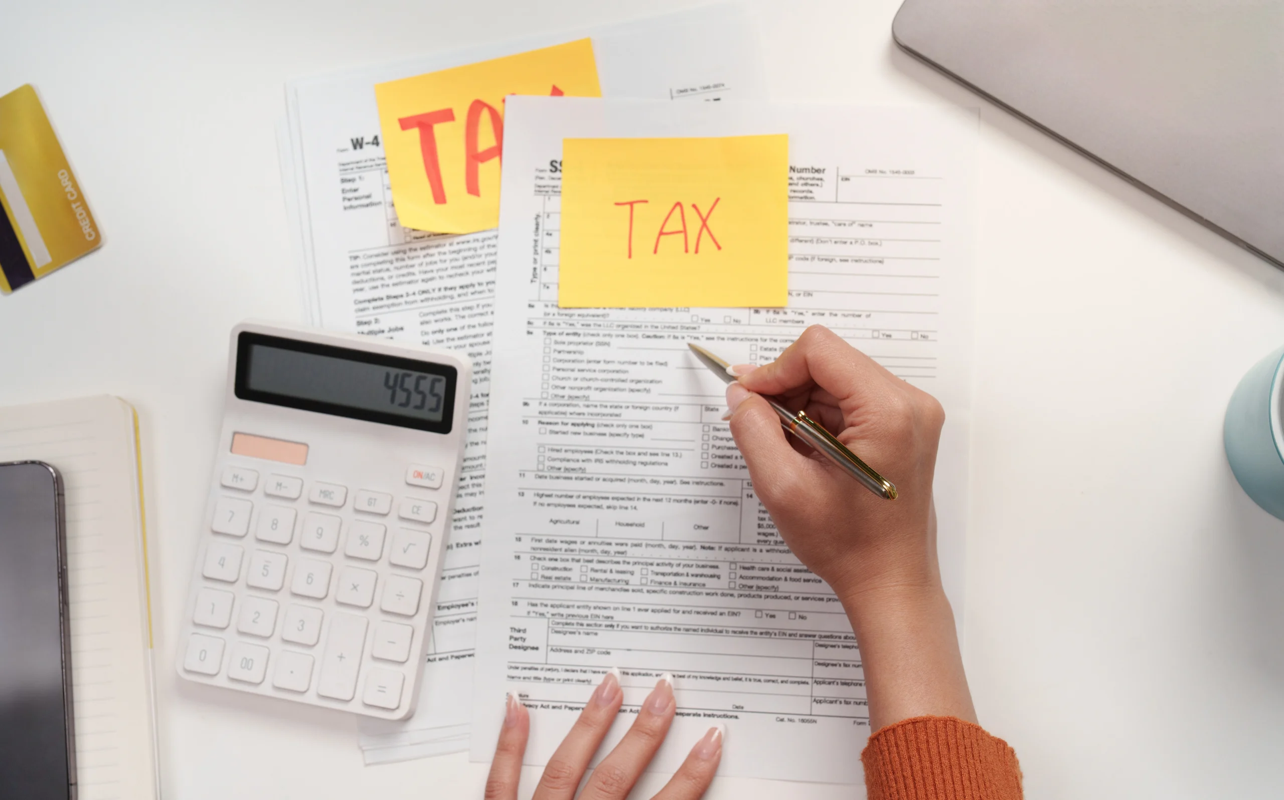 vecteezy tax filing individual completing tax forms with a 73228597 (1)